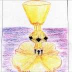 Grade 06 - Chalice sketched at the Cloisters Museum
